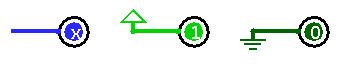 Logisim outputs