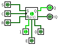 SR element with 1